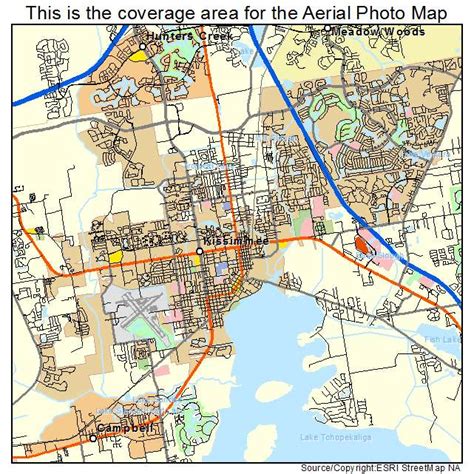 Aerial Photography Map of Kissimmee, FL Florida