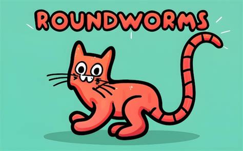 Premium AI Image | Roundworms in cats