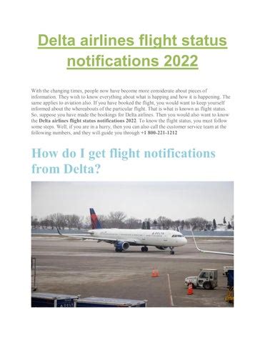 Delta airlines flight status notifications 2022 by www.airnsky.com by ...