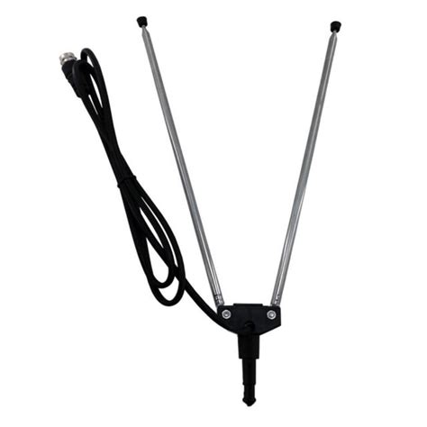 1X Panasonic Type TV Universal UHF Antenna Indoor Rabbit Ear 3ft Coaxial Cable | eBay