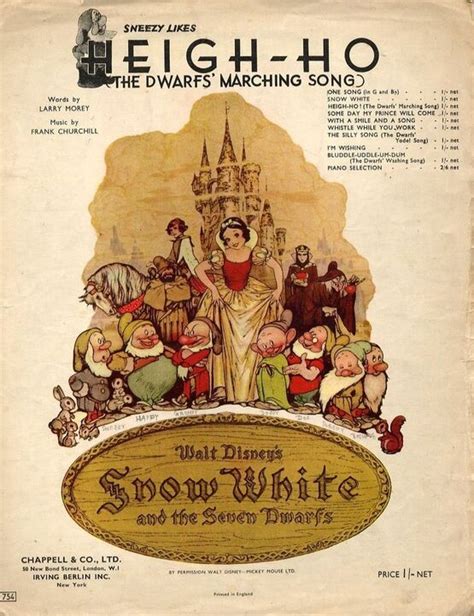 Heigh Ho - Song from Walt Disney's "Snow White and the Seven Dwarfs ...