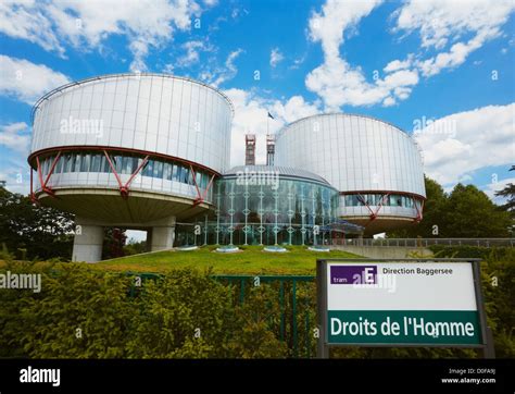 European Court of Human Rights building, Strasbourg, Alsace, France ...