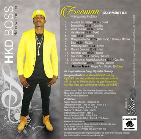 Stream and download Freeman's new album titled 'Mangoma iHobho'