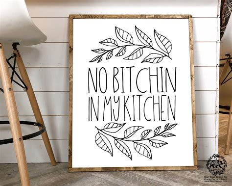 Funny Farmhouse Signs Funny Kitchen Signs Food Gift KITCHEN | Etsy