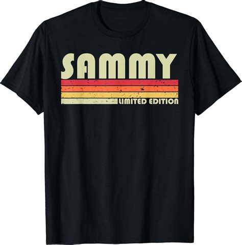 Amazon.com: SAMMY Gift Name Personalized Funny Retro Vintage Birthday T ...