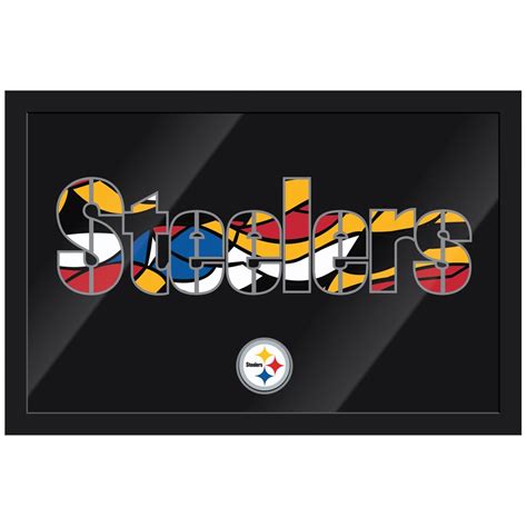 Pittsburgh Steelers NFLxFIT 24'' x 16'' Modern Framed Wall Art