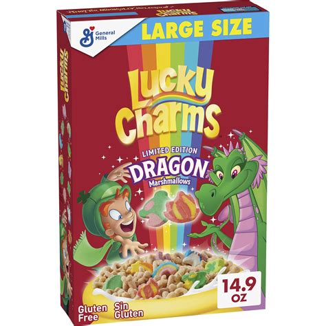 Buy Lucky Charms Gluten Free Cereal with Marshmallows, Kids Breakfast ...