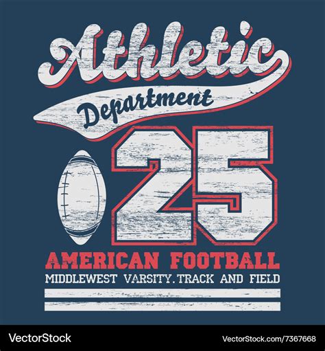 Athletic sport t-shirt graphics Royalty Free Vector Image