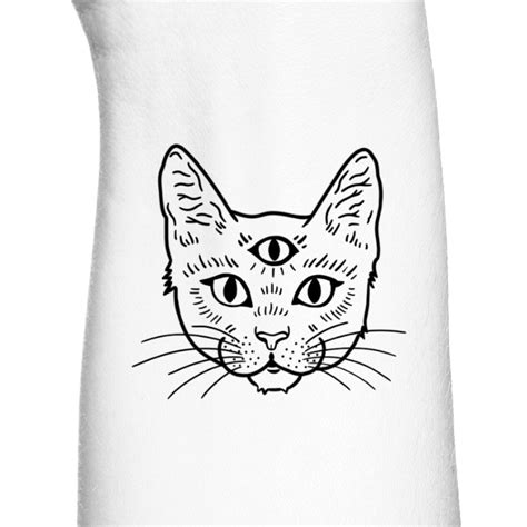 3rd Eye Tattoo, Cat Eye Tattoos, Third Eye Tattoos, Bunny Tattoos, Black Cat Tattoos, Spooky ...