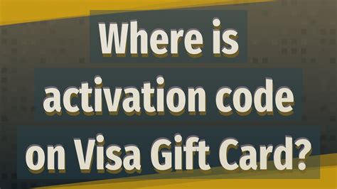 Claim Code On A Visa Gift Card