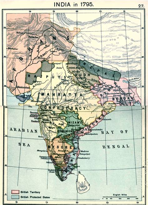 India in 1795 (Map)