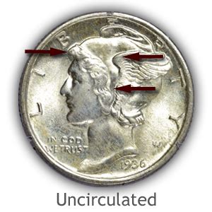 Grading Mercury Dimes | How to Video-Images-Descriptions