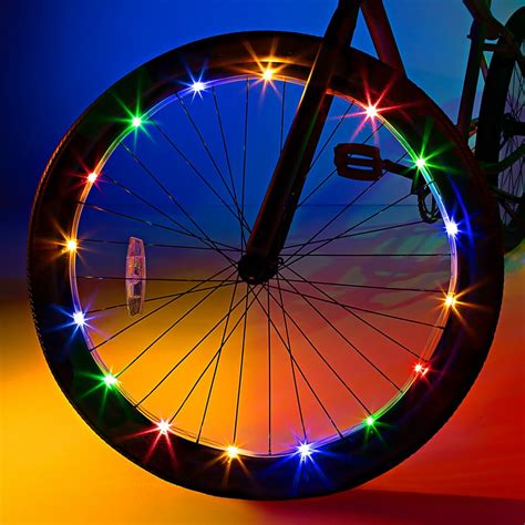 Brightz Wheel LED Bicycle Wheel Accessory Light, Multicolor, for 1 ...