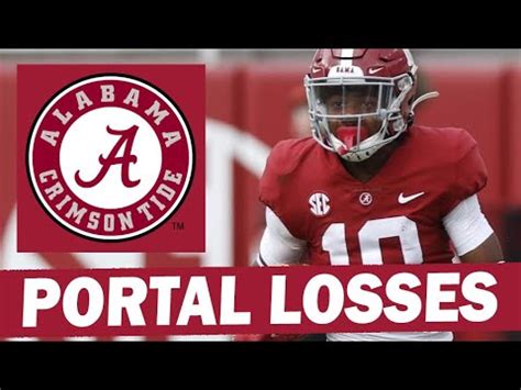 Alabama Transfer Portal Losses and Recruiting Update