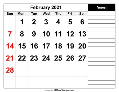 Free Feb 2021 Printable Calendar - These include monthly calendars and even complete 2021 planners.