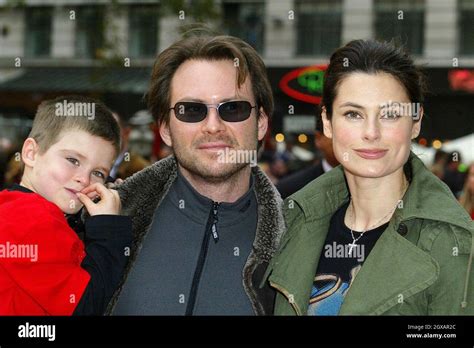 Christian Slater and family at the premiere of Disney presents a Pixar film "The Incredibles" in ...