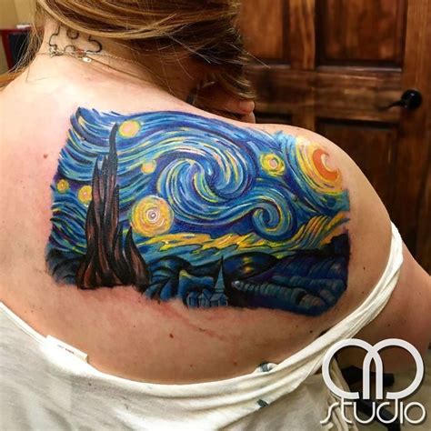 Starry Night, Van Gogh | Noche estrellada, Tatuajes literarios, Tatuajes preciosos