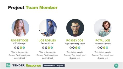 Project Team Introduction PowerPoint - SlideModel