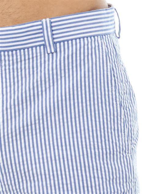 Lyst - Brooks Brothers Striped Seersucker Shorts in Blue for Men