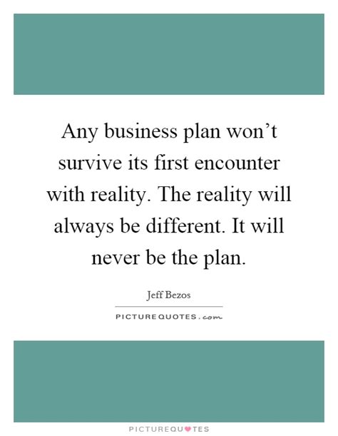 Any business plan won't survive its first encounter with... | Picture Quotes