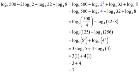 3 basic laws of logarithms