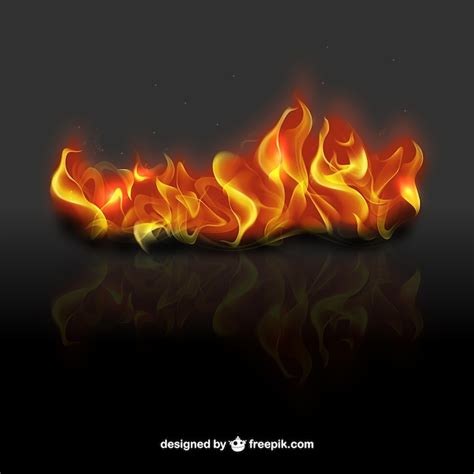 Free Vector | 3d fire flames