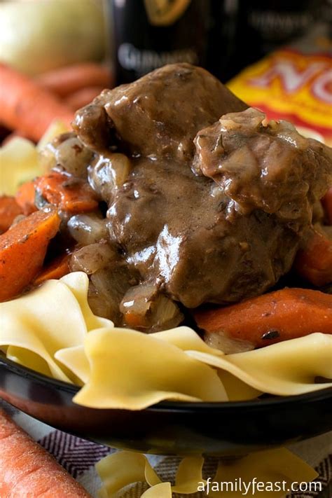 Beef and Guinness Casserole with Noodles - A Family Feast