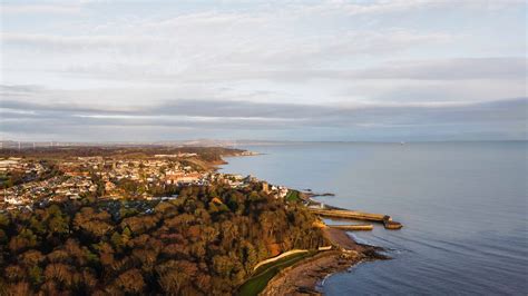 Kirkcaldy Beach Scotland Dysart Harbour aerial view | Etsy