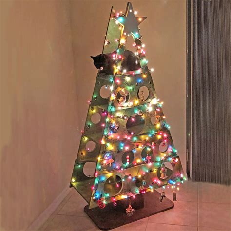 Catmas Tree (stackable 2D version) - Square Paws