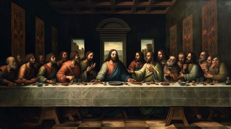 Jesus Christ The Last Supper Of Person In Italian Painting Backgrounds ...