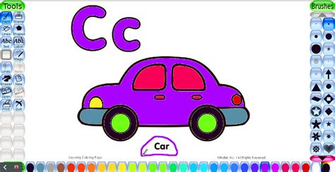 Alphabet ABC Coloring Pages | Coloring Book | Coloring Letter C Coloring a Car | Alphabet ABC ...