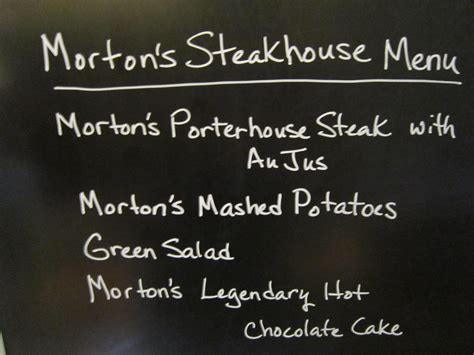 Dinner Night: Morton's - THE STEAKHOUSE!