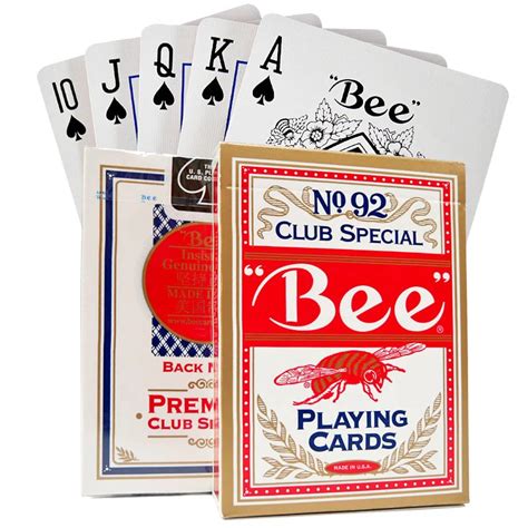 1 Deck Usa Original Bee Playing Cards No.92 Club Poker Magic Card Games ...