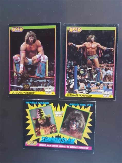 RARE ULTIMATE WARRIOR 1992 Merlin UK Cards - WWE WWF WCW Wrestling $7.96 - PicClick