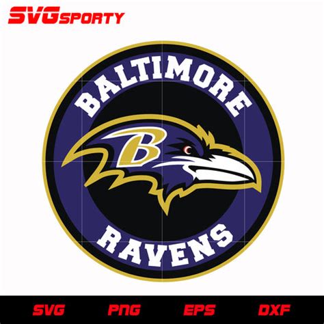 Baltimore Ravens Circle Logo svg, nfl svg, eps, dxf, png, digital file – SVG Sporty