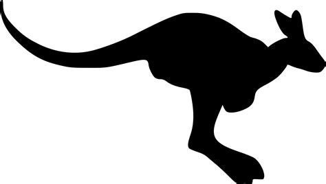 Clipart - Kangaroo Silhouette