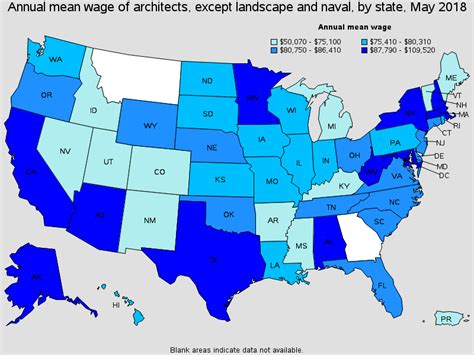 Where in the US is the Highest Architect Salary?