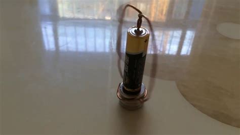 Electric Motor With Battery And Magnet