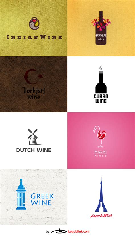 32 Wine Logos from the World of Wine : Logoblink.com