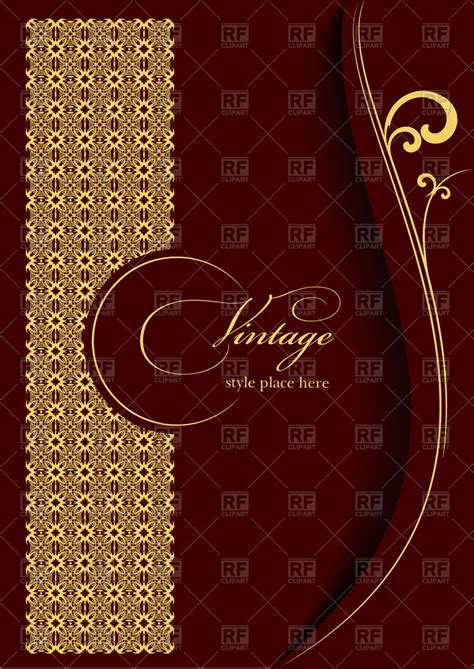 🔥 Free Download Elegant Gold Ornament On Burgundy Background Template For Brochure by @josepace ...