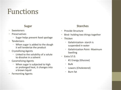 PPT - Sugar Vs. Starch PowerPoint Presentation, free download - ID:3097652