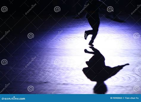 Running shadow stock image. Image of spotlight, dance - 9090065