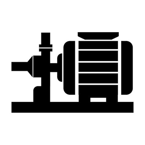 Premium Vector | Water pump machine icon logo vector design template