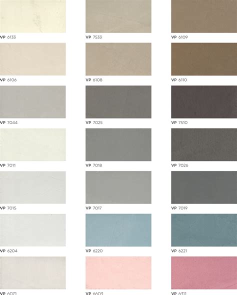 Valspar Venetian Plaster Color Chart