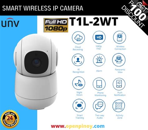 1080P Full HD Smart Wireless IP Camera with 2way Audio Support, Furniture & Home Living ...