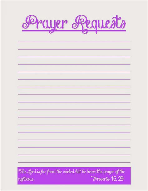 Coffee, Crafts & Cornfields: Prayer Request Printables