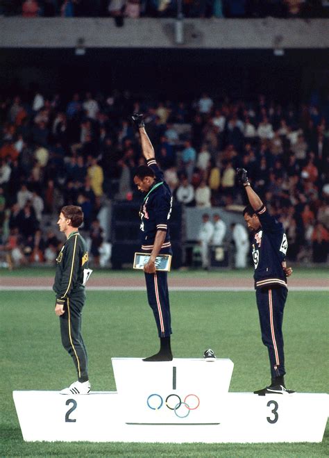 Tommie Smith and John Carlos, 1968 Summer Olympics (Black Power Salute ...