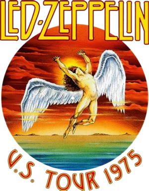 Led Zeppelin North American tour 1975 shirt