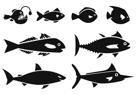 Ocean Fish Icons Vector - Download Free Vector Art, Stock Graphics & Images