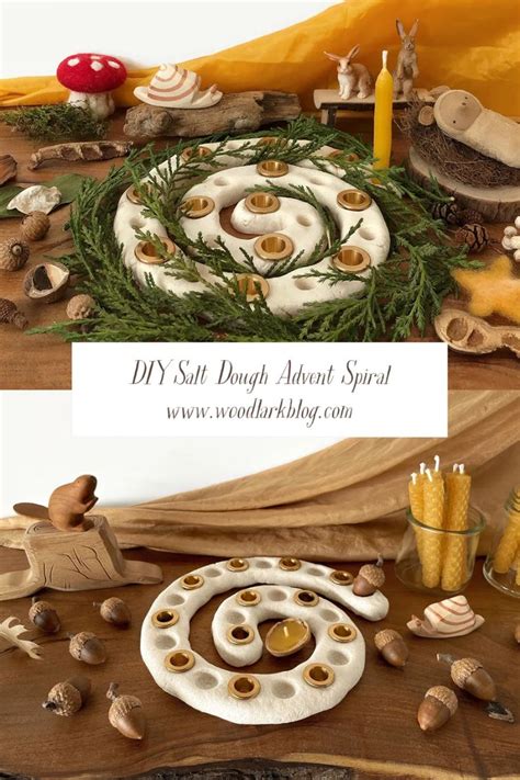 DIY Salt Dough Advent Spiral - Christmas Craft Ideas